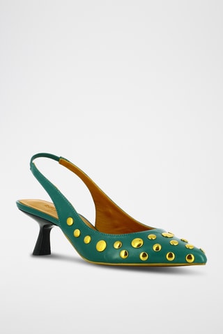Leren Pumps - Groen