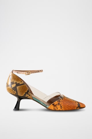 Leren Pumps - Oranje