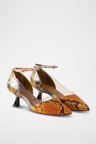 Leren Pumps - Oranje