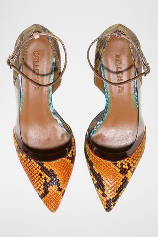 Leren Pumps - Oranje