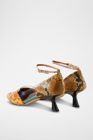 Leren Pumps - Oranje