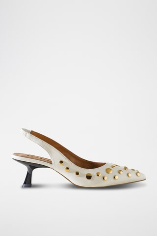 Leren Pumps - Blanc
