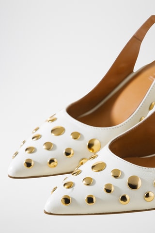 Leren Pumps - Blanc