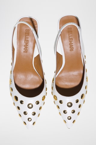 Leren Pumps - Blanc