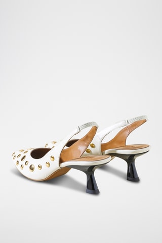 Leren Pumps - Blanc