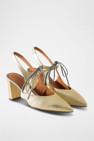 Leren Pumps - Goudkleurig