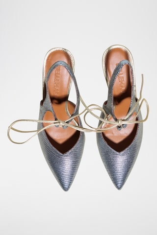 Leren Pumps - Zilverkleurig