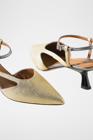 Leren Pumps - Goudkleurig
