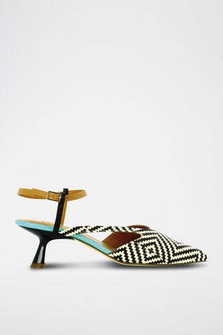 Leren Pumps - Zwart en wit