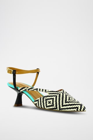 Leren Pumps - Zwart en wit