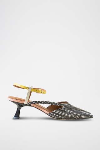 Leren Pumps - Zwart en wit