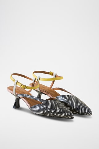 Leren Pumps - Zwart en wit