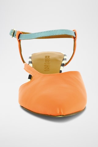 Leren Pumps - Oranje