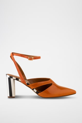 Lakleren Pumps - Oranje