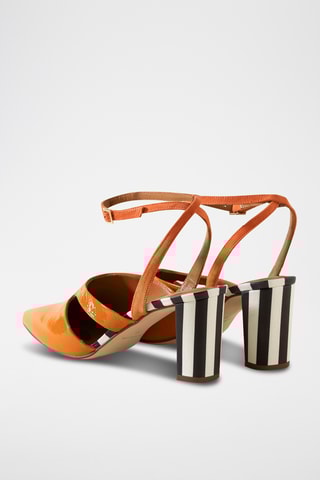 Lakleren Pumps - Oranje