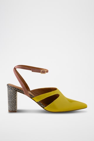 Lakleren Pumps - Geel