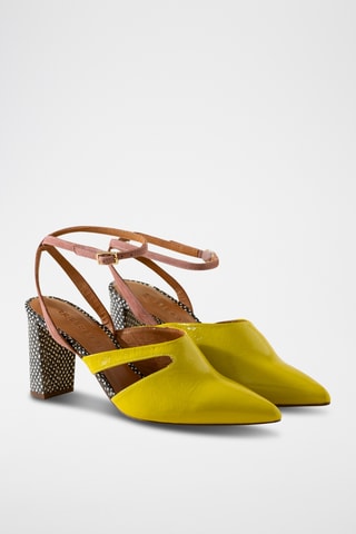 Lakleren Pumps - Geel