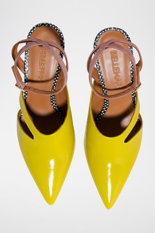Lakleren Pumps - Geel