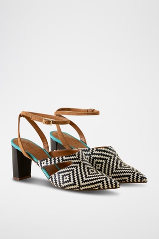 Escrapins en cuir - Noir et blanc