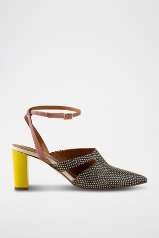 Escrapins en cuir - Mauve