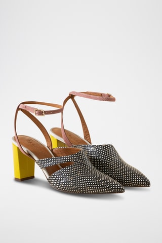 Escrapins en cuir - Mauve