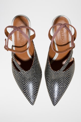 Escrapins en cuir - Mauve