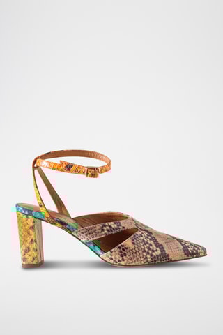 Escrapins en cuir - Saumon