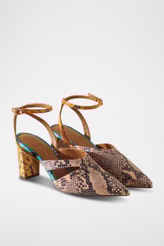Escrapins en cuir - Saumon