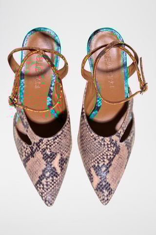 Escrapins en cuir - Saumon
