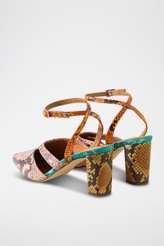 Escrapins en cuir - Saumon