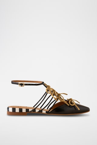 Leren Ballerina’s - Zwart