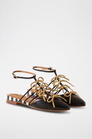 Leren Ballerina’s - Zwart