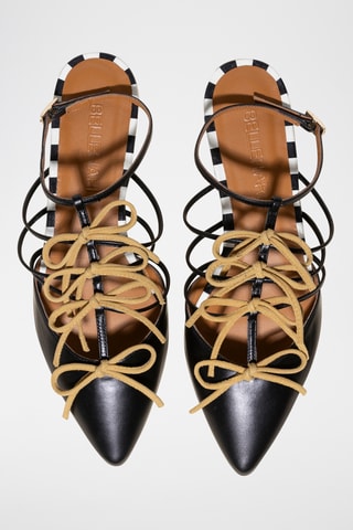 Leren Ballerina’s - Zwart