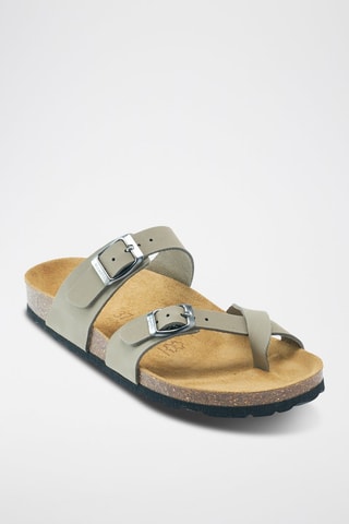 Mules em nobuck Daria - Cinzento