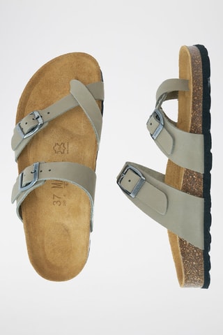 Mules em nobuck Daria - Cinzento