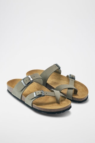 Mules em nobuck Daria - Cinzento