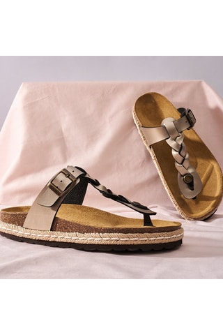 Chinelos de dedo Luna - Dourado