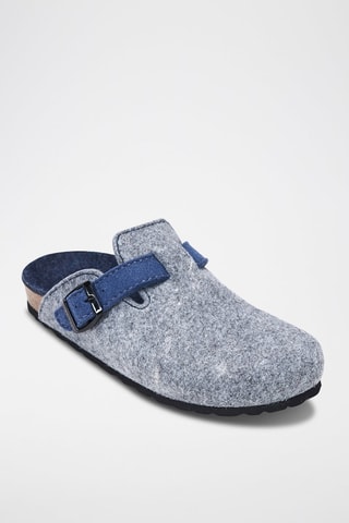Pantufas Noe Cinzento mesclado e azul