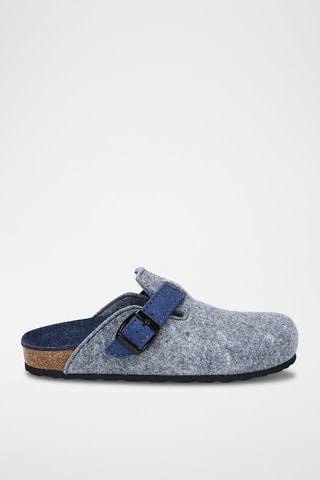 Pantufas Noe Cinzento mesclado e azul