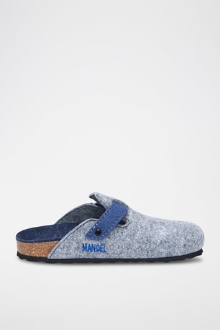 Pantufas Noe Cinzento mesclado e azul