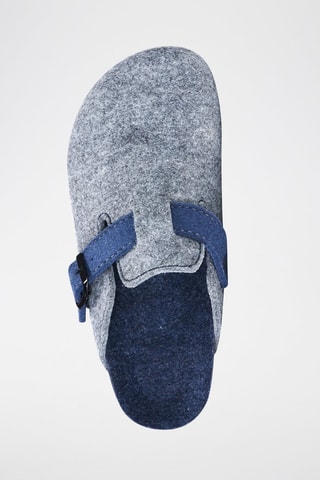 Pantufas Noe Cinzento mesclado e azul