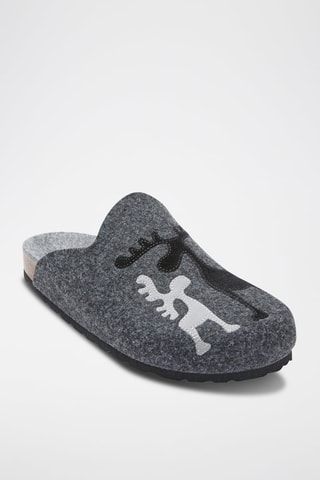 Pantufas Angel Cinzento escuro