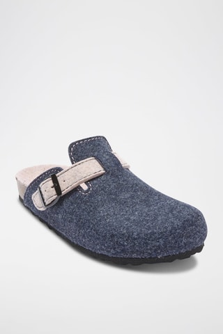 Pantufas Noe Azul-marinho e rosa-claro