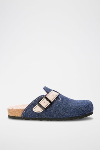 Pantufas Noe Azul-marinho e rosa-claro
