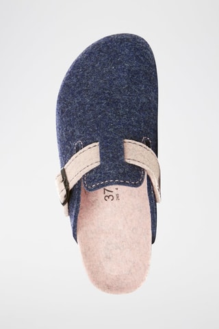 Pantufas Noe Azul-marinho e rosa-claro