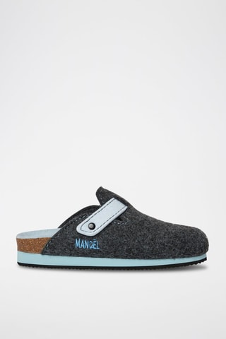 Pantufas Noe Cinzento-escuro e azul-celeste