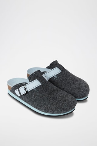 Pantufas Noe Cinzento-escuro e azul-celeste