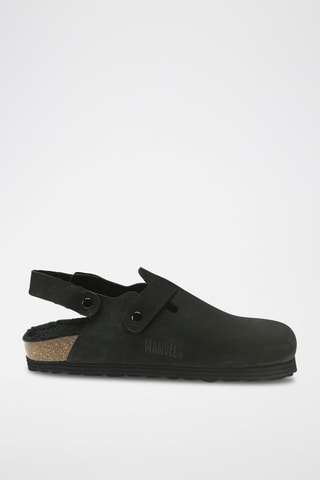 Socas de couro Oscar - Preto