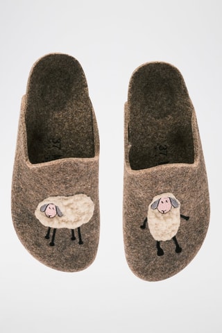 Pantufas Angel - Bege