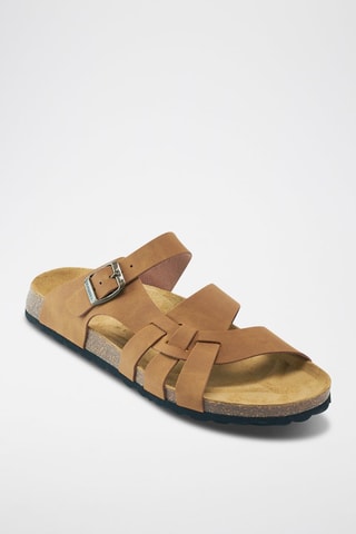 Mules de eco-couro Alvaro - Castanho